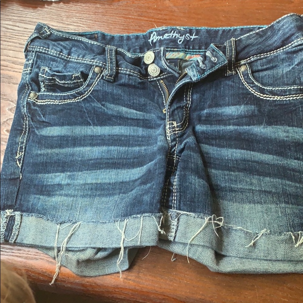 Amethyst blue jean shorts